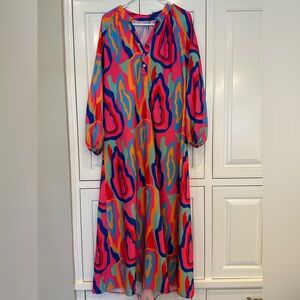 Vibrant Multicolor Maxi Dress - NWOT